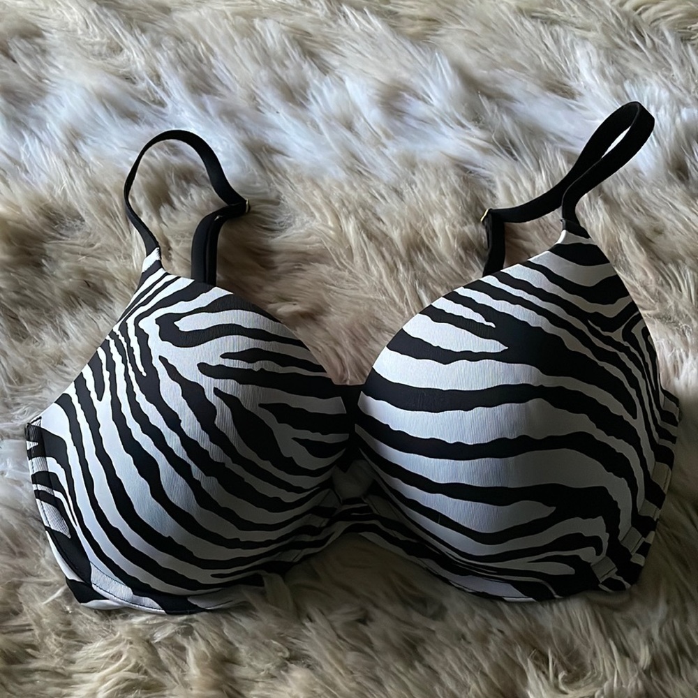 36D, Express Push-Up Bra, Zebra Print!